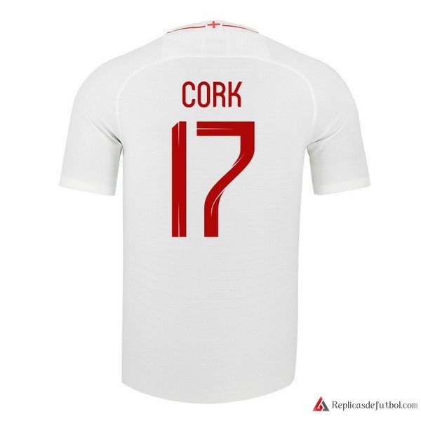 Camiseta Seleccion Inglaterra Primera equipación Cork 2018 Blanco